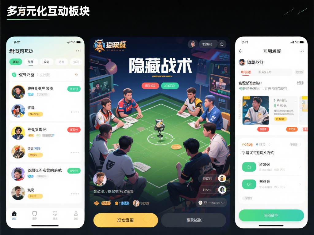 多元互动板块
玩家可以通过论坛互动、直播复盘等形